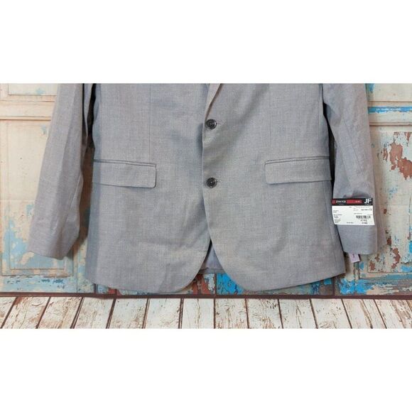 JF J. Ferrar Mens Size 42 Reg Ultra Comfort Slim Fit Suit Jacket Light Gray NWT - Picture 3 of 12